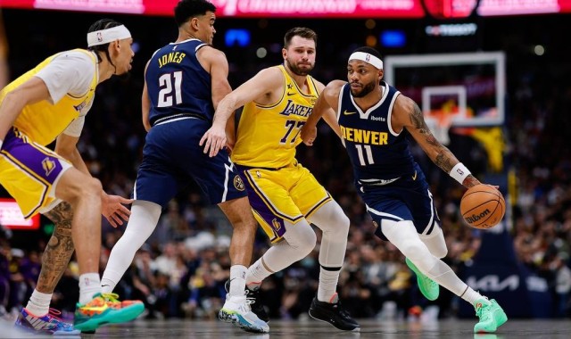 东契奇38+13+10詹姆斯19+9+8 湖人逆转掘金