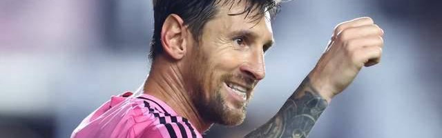 38岁梅西再次飞跃：神奇头球破门 美职联30球 创造狂欢